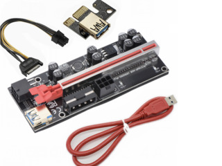 ID-202: Riser ver 009s Plus Pro - Pci-e 1x to 16x usb 3.0 - райзер для видеокарт 8 конденсаторов foto 1