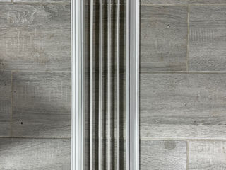 Grila de ventilare 500 x 100 mm oțel alb-6 buc. foto 2