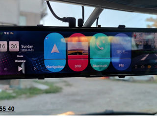Мультимедийное зеркало- дисплей 12 дюймов видеорегистратор.Android .Wi-Fi GPS foto 4