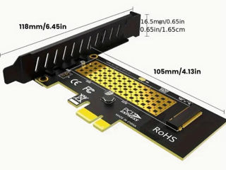 Переходники PCIE - NVME (M.2 NVME SSD NGFF to PCIE 3.0 X16, Х4, Х1 Adapter M Key)