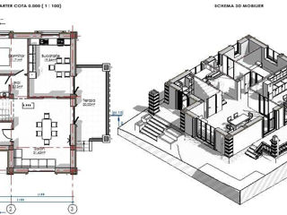 Casă de locuit individuală cu 2 niveluri / stil neoclasic / 192m2/ construcții / proiecte / arhitect foto 5