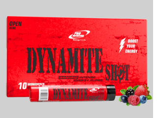 Dynamite Shot, Amplificator de energie, 10 monodoze x 25ml, Fructe de pădure