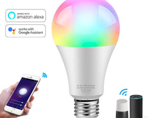 WiFi RGBCW лампочка Smart Life с голосовым управлением.  15 Вт - 200 лей foto 4
