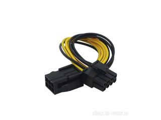 ID-164 - 1 x 6 pin to 1 x 8 pin Удлинитель - переходник 1 х 6 пин в 1 х 8 пин foto 2