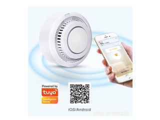 400SM Fire smoke alarm detector sensor Zigbee Tuya, Детектор дыма для умного дома. foto 4