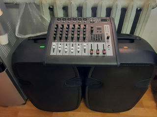 Set boxe , mixer amplificator Flash-uri, Bluetooth, efecte foto 1