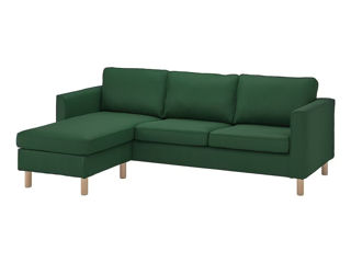 Canapea de colt IKEA Parup Vissle Green foto 1