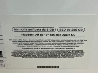 MacBook Air 13 8/256gb M2 sigilat foto 3