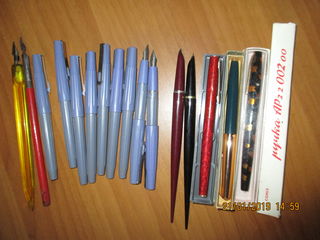 Карандаши, ручки, перья прошлых лет,,ножницы зигзаг, foto 3