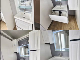 Мебель в ванную МДФ глянец/мат.Фабрика. Mobilier baie MDF lucios/mat (high gloss).De la producator. foto 6