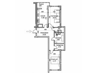 Apartament cu 2 camere, 74 m², Ciocana, Chișinău foto 5