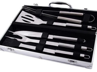 Set Gratar din 5 piese inox în lădiță!! foto 2