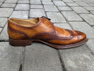 Monk Strap Wingtip Derby. Made In Italy. Размер 41. В отличном состоянии. foto 3