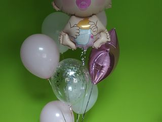 Externarea din maternitatea baloane cu heliu выписка из роддома шары с гелием foto 6
