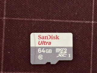 Карта памяти SanDisk Ultro 64 Gb foto 1