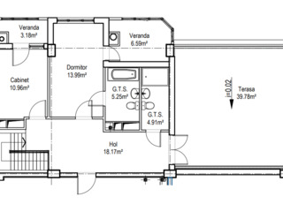 Astercon Grup - penthouse 186.60 m2, terasă de 40 m2,  sect.Buiucani, str.Alba Iulia 21, 720 euro/m2 foto 18