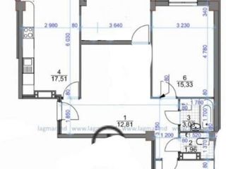 Vânzare apartament cu 3 camere separate + living, bloc nou, euroreparație, Buiucani,str. L. Deleanu! foto 12
