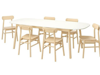 Set de masa cu scaune Ikea Vedbo/Ronninge, livrăm gratuit!