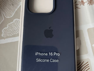 Husa din silicon de calitate foarte bună la IPhone 16 pro albastru închis