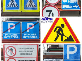 Indicatoare rutiere, tablite, placuțe, autobariere /дорожные знаки, таблички, конусы, автобарьеры foto 4