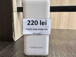 Power Bank 20000 mAh - 220 lei