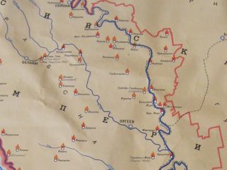 карта Крестьянское движении в Молдавии в период 1862-1872 foto 2