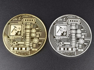 Suvenir bitcoin moneda foto 1