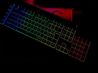 Corsair k55 rgb pro gaming+Mouse bloody j95s+mouse pad cadou foto 3