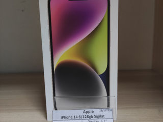 iPhone 14 6/128 Gb Sigilat 10990 Lei foto 1