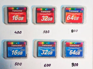 Новые Compact Flash. Transcend. (133х). (400х). 16GB. 32GB. 64GB.