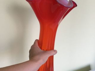 Оригинальные высокие вазы для цветов, б/у в хорошем состоянии: красная-270 лей, чёрная, с гравирован foto 10