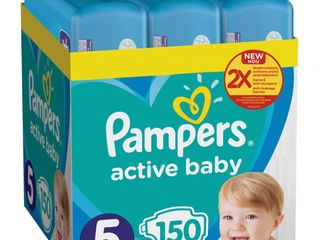 Scutece Pampers Active Baby XXL Box - cele mai convenabile ambalaje cu livrare in toata tara! foto 4