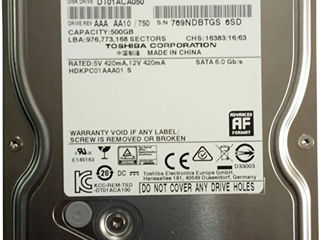 3x HDD 500GB