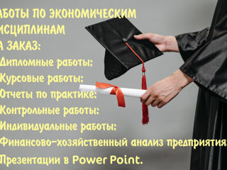 Дипломные и курсовые работы по экономическим дисциплинам, отчеты по практике, презентации в PP! foto 2