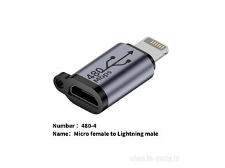 Adapter. Micro USB, female, male, USB-C, Lightning, Mini USB. foto 11