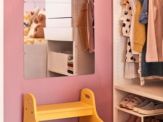 IKEA TROGEN Taburet pentru copii, galben, 40x38x33 cm foto 5