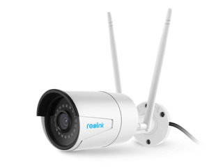 Camera IP Wireless Reolink RLC-410W-4MP, 4MP, H.264, 4mm, IR30m, PIR7m, Mic, MicroSD, IP66, White