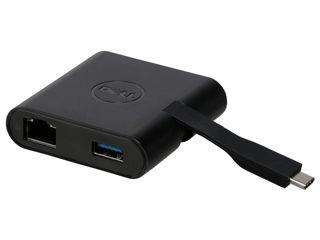 Dell DA200 Adapter-USB-C to HDMI VGA USB 3.0 Gigabit Ethernet foto 1