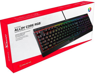 Tastatura Gaming HyperX Alloy Core RGB, USB, Layout US, negru foto 2