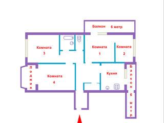 Apartament cu 3 camere, 100 m², Ciocana, Chișinău foto 7