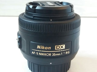 Объектив Nikon NIKKOR 35mm f/1.8G AF-S DX, комплект насадок призматических, светофильтры