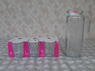 Новый набор: 6 стаканов (по 165 мл) + графин (1.2 лит).