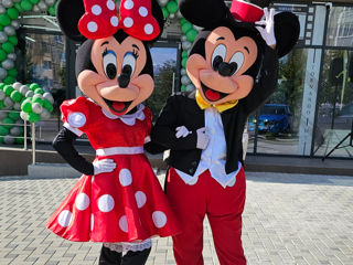 Mickey și Minnie Mouse / Микки и Минни маус аниматоры / animatori mascote Moldova foto 2