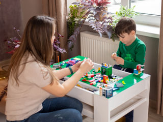 Masa pentru Lego. Лего стол. Blocuri pentru constructie foto 6