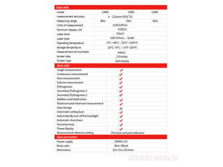 UNI-T LM50A 50m High Precision Laser Distance Meter,Telemetru laser de înaltă precizie. foto 11