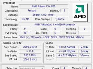 amd k10 volttages