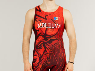 Трико для борьбы Moldova // Dres lupte libere Moldova (Marime 3XS,2XS,XS,S,M,L,XL,XLL) foto 2