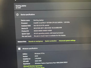 Dell G5, i7-10750H, RTX 2060, RAM-16Gb DDR4, SSD-512Gb, FHD 144Hz foto 2