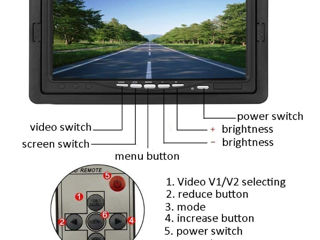 Camecho DC 12V 24V Vehicle Backup Camera System / nou foto 3