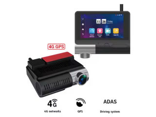 Kit Camera auto fata/spate Carkit 4G LTE, GPS, WiFi, slot cartela sim, card 64 GB foto 3